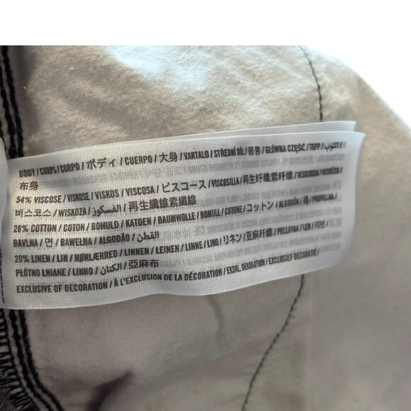 Abercrombie and Fitch Viscose Cotton Blend Shorts Size Large Flat Front Pull On - Picture 7 of 7